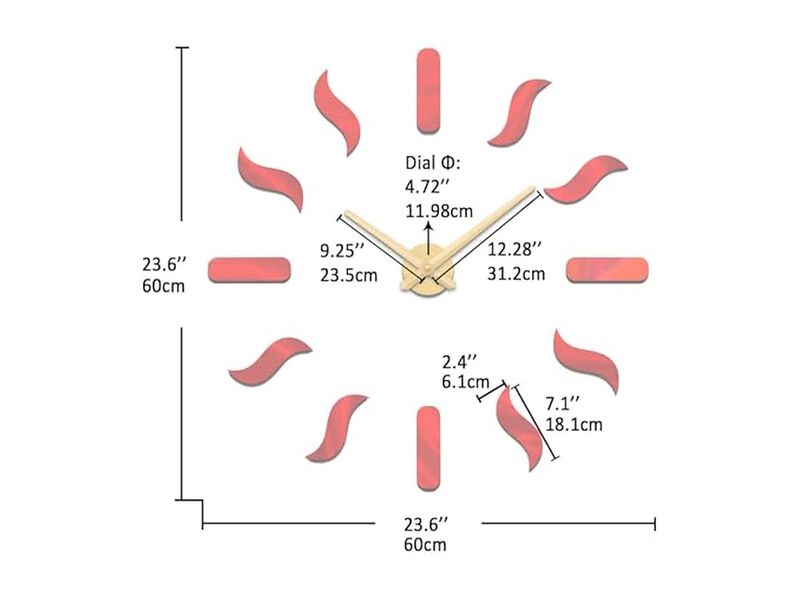Decorative Wall Clock Living Room Decor image number 2