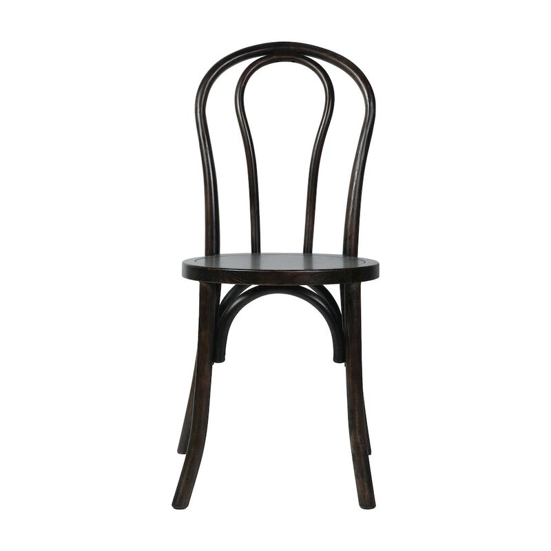Flash Furniture Betsy Early American Thonet Style Solid Wood Stackable Dining Chair image number 5