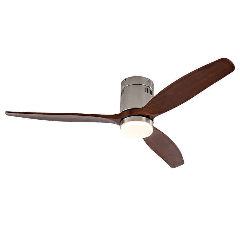ELEMENT ACE Modern Ceiling Fan with Integrated LED Light and Remote Control Featuring Energy Efficient DC Motor and Reversible Functionality image number 4