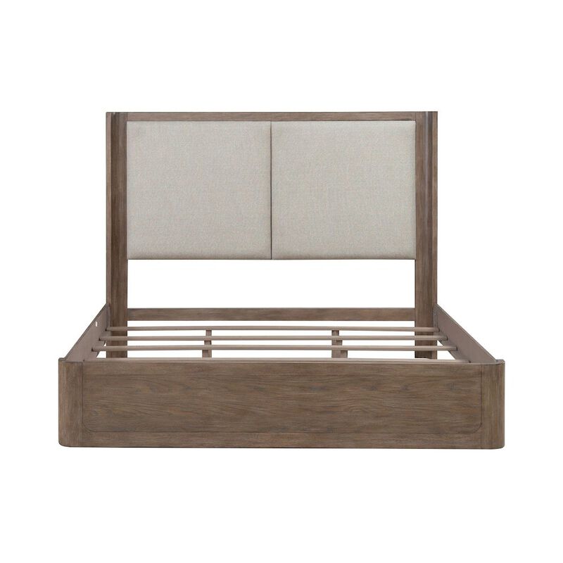 Liberty Furniture South Bend Queen Upholstered Shelter Bed Contemporary  - Burnished Clay image number 2