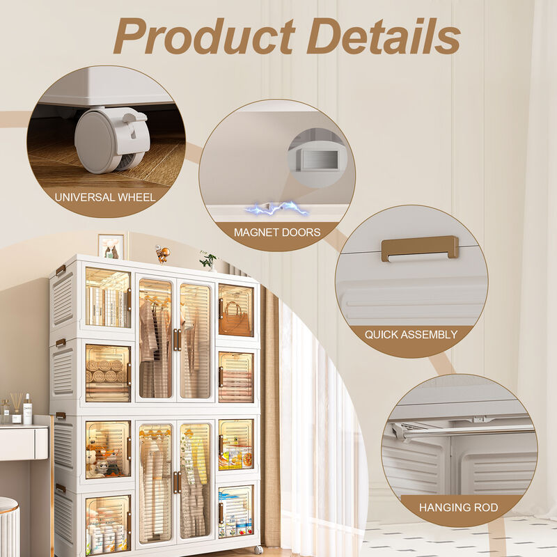 Mowuck Portable Wardrobe Closet image number 7