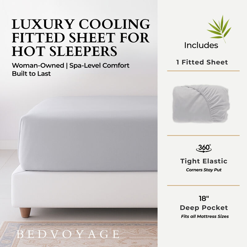 BedVoyage Luxury 100% viscose from Bamboo Fitted Sheet