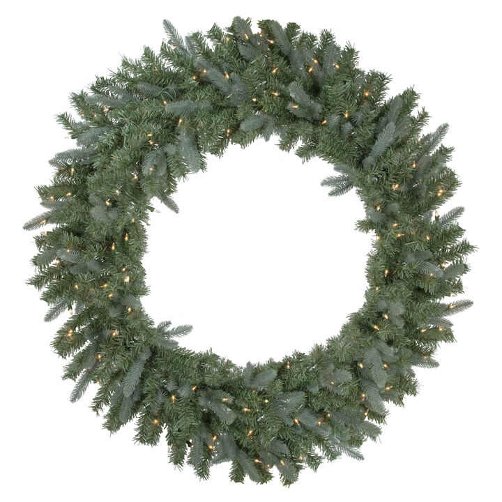 Pre-Lit Granville Fraser Fir Artificial Christmas Wreath  48-Inch  Clear Lights