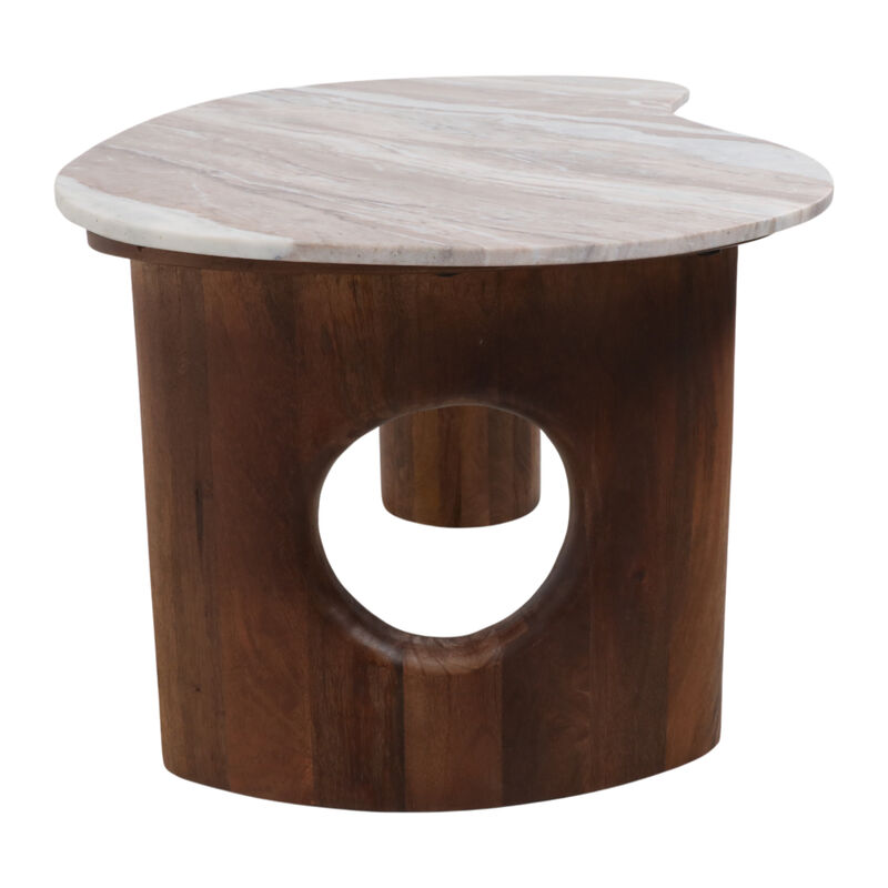 Bean Coffee Table Marble Top image number 3