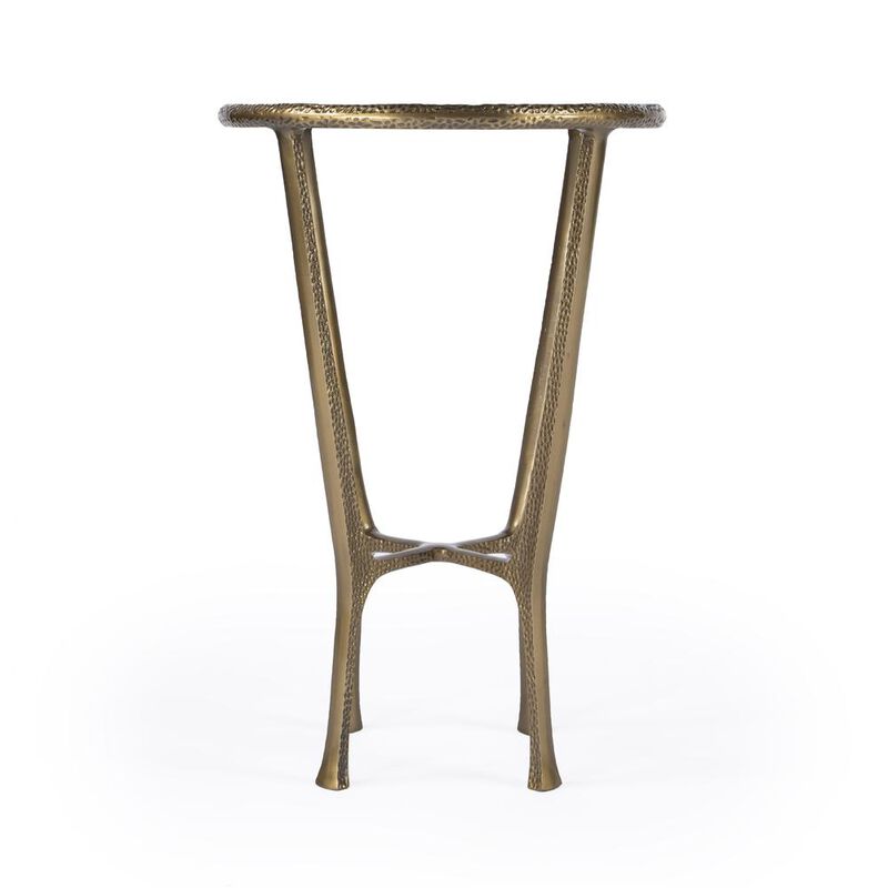 Butler Specialty Switlania Marble Side Table, Gold