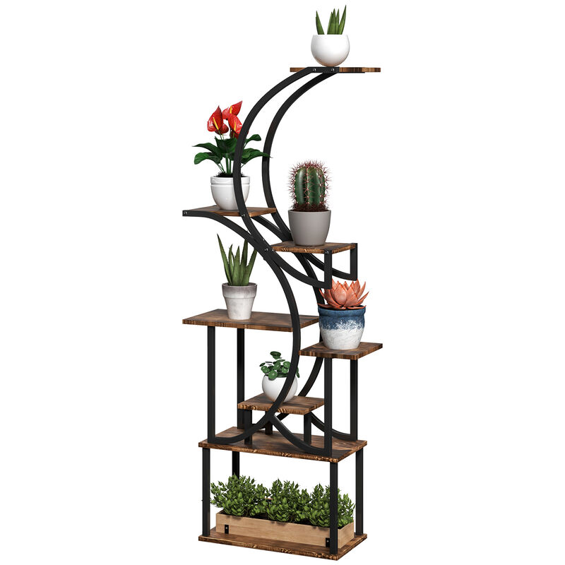 Hivvago 62 Inch Tall Plant Stand for Multiple Plants image number 0