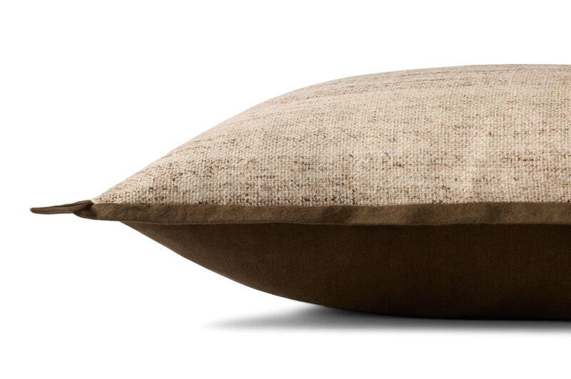 PLL0143 Brown/Ivory 16''x26'' Cover w/Down Pillow image number 1