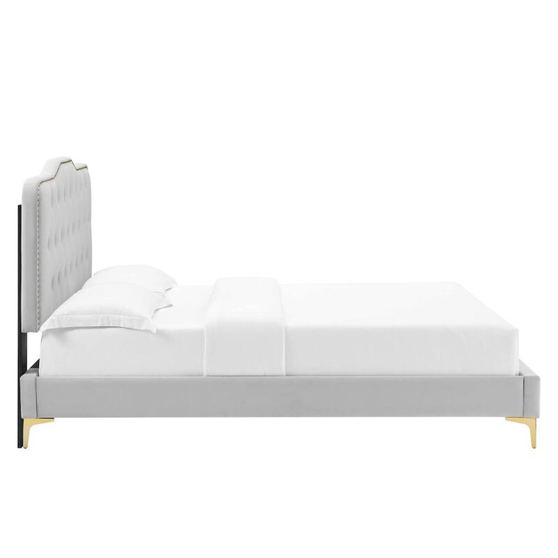Modway Amber Platform, Twin, Light Gray image number 2