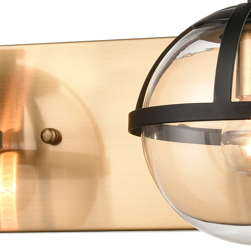 Davenay 16'' Wide 2-Light Brass Vanity Light