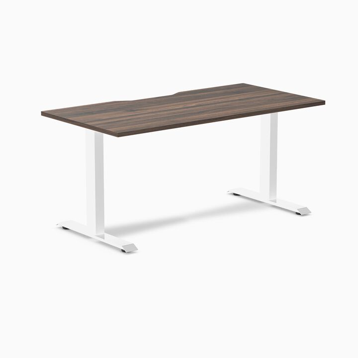 Desky Zero Scalloped Laminate Office Desk