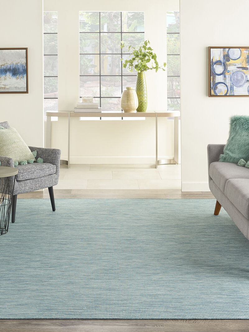 Positano POS01 Aqua 7' x 10' Rug image number 1