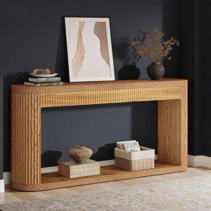 Wooden Console Table for Hallway, Foyer, or Behind Sofa