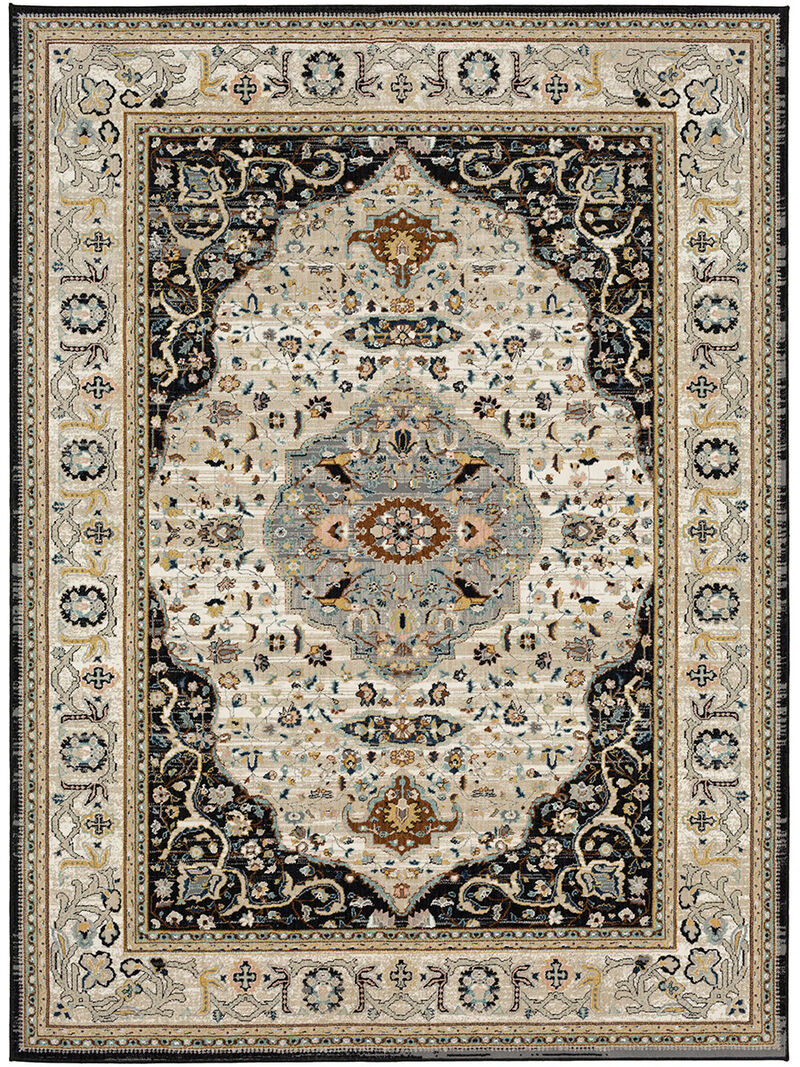 Zephyr Chronos Black 8'x10' Rug
