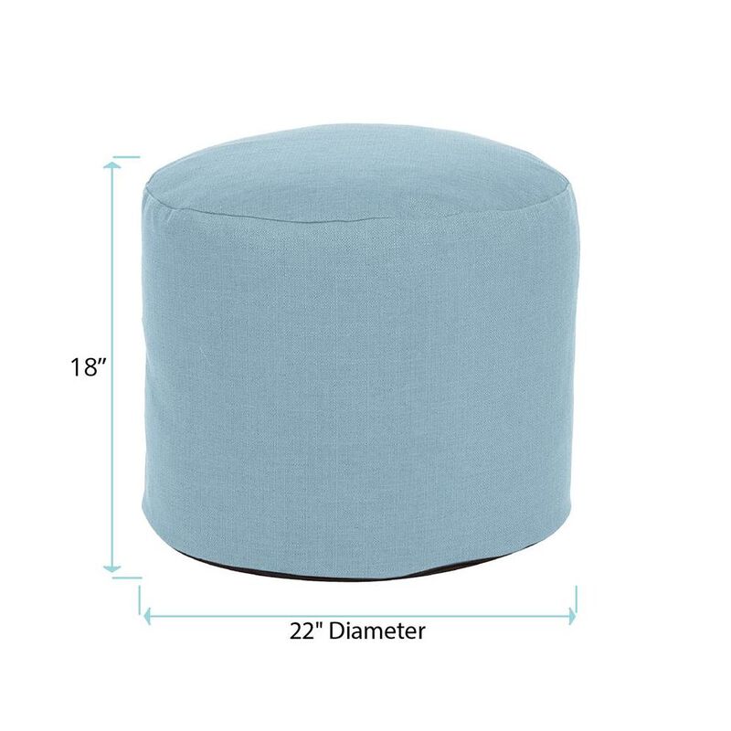 Howard Elliott Tall Pouf Sterling Breeze image number 2