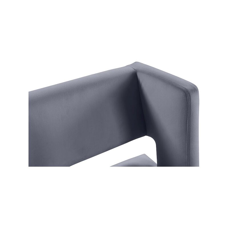 Meridian Furniture Caleb Velvet Counter Stool, Set of 2