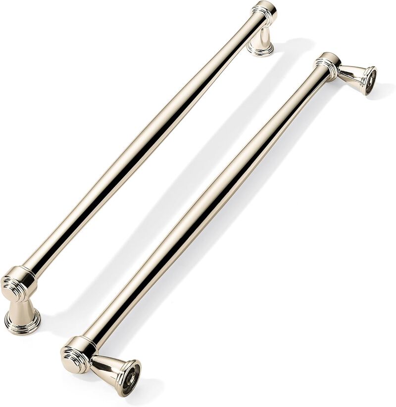 khtumeware 2 Pack 10 Inch(256mm) Polished Nickel Cabinet Pulls Kitchen Cabinet Handles Kitchen Cabinet Hardware for Cupboard Dra