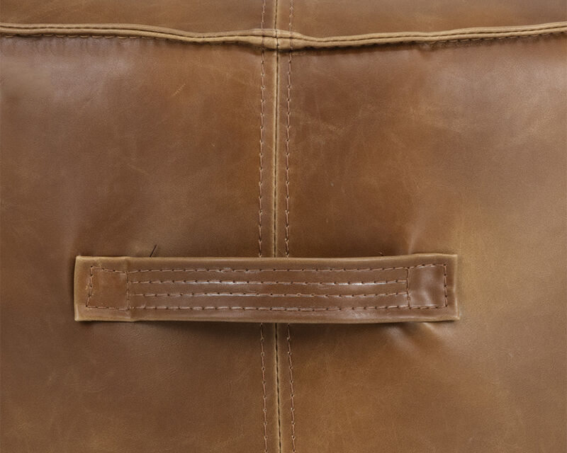 Everly Tobacco Tan Ottoman image number 3