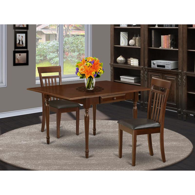 East West Furniture Dining Room Set Mahogany