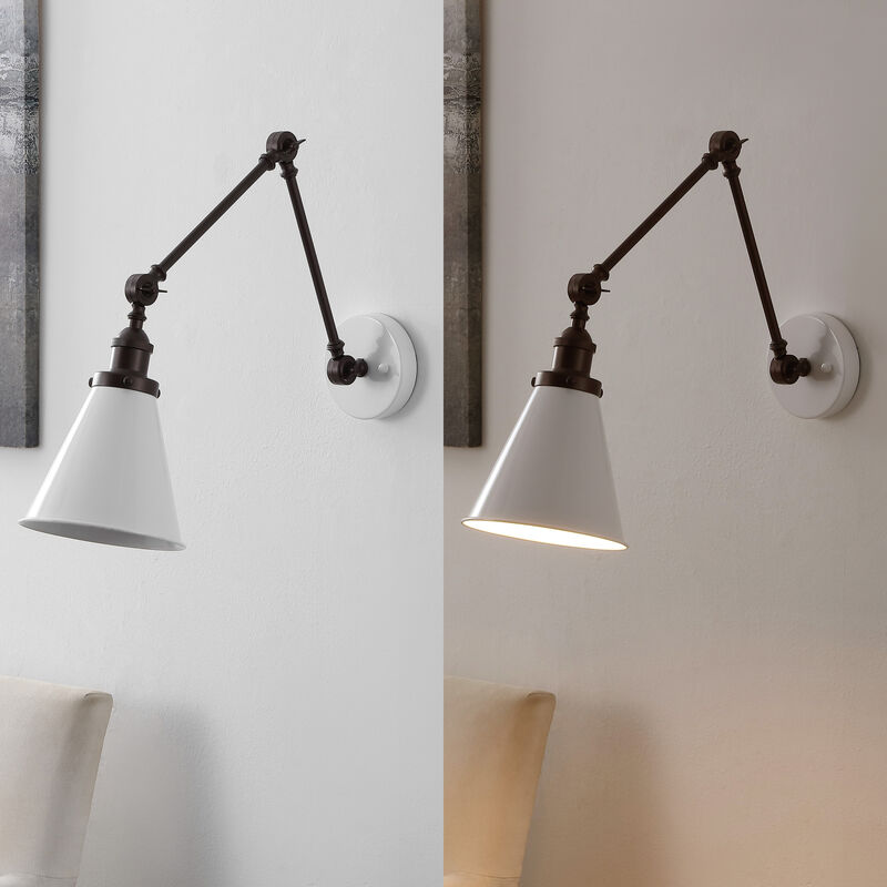 Rover Classic Industrial Metal Adjustable Arm LED Wall Sconce