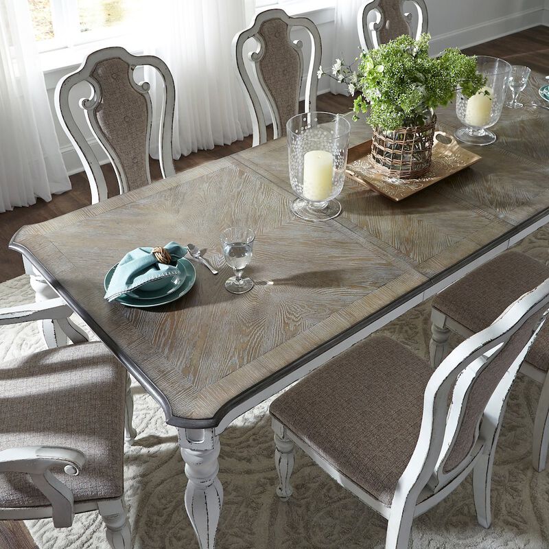Liberty Furniture 5 Piece Rectangular Table Set in Rubberwood Solids w/ White Oak & Birch Veneers image number 5