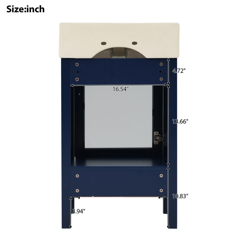 Compact 20-Inch Bathroom Vanity for Small Spaces