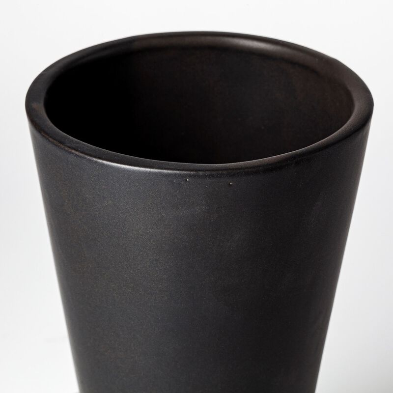Contemporary Abstract Cylinder Ceramic Vase for Home Accent or Table Display