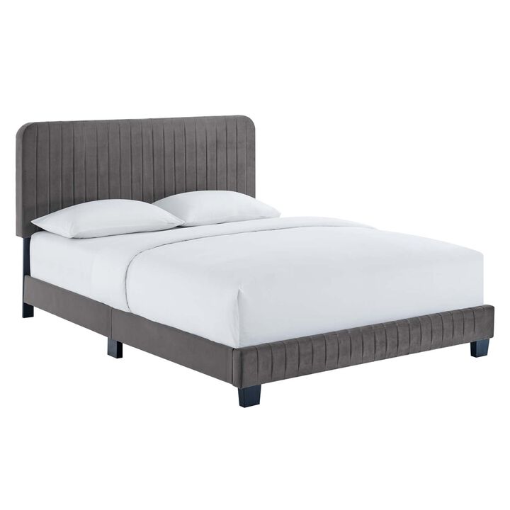 Modway - Celine Channel Tufted Performance Velvet Queen Platform Bed
