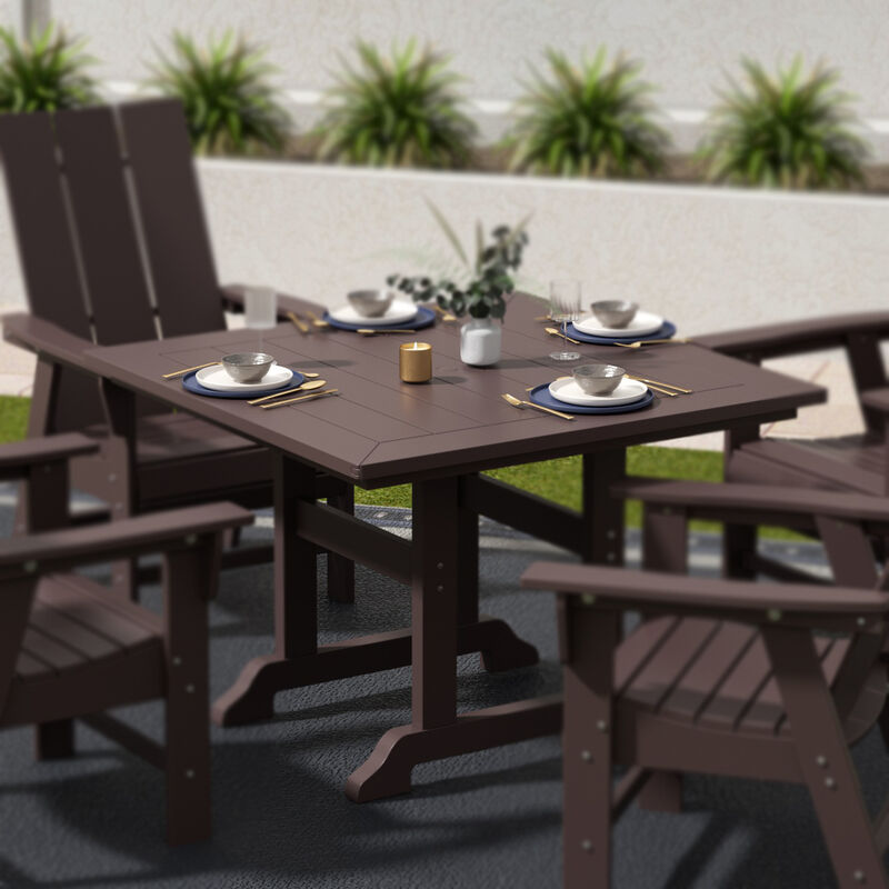 WestinTrends 43" Square Outdoor Patio Dining Table