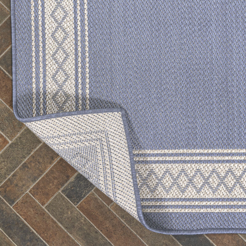 Lucia Classic Diamond Border Indoor/Outdoor Area Rug