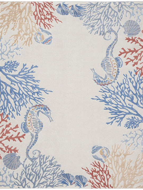 Seaside SDS03 Ivory/Multicolor 7'10" x 9'10" Rug