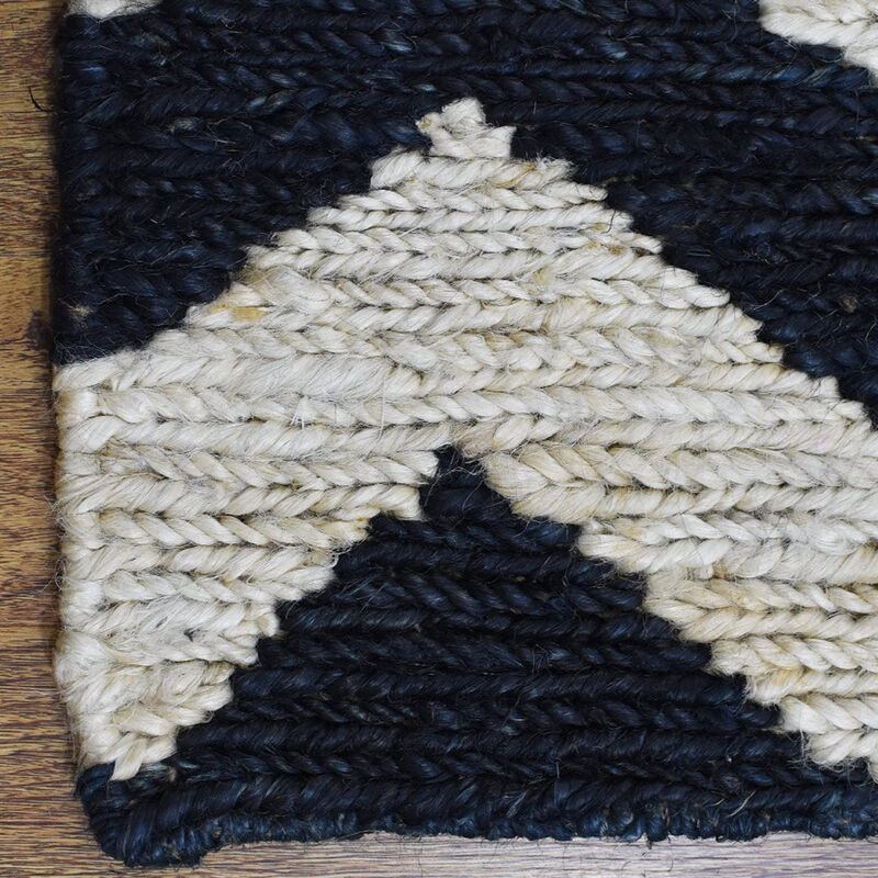 HAND KNOTTED SUMAK JUTE ECO-FRIENDLY Contemporary AREA RUGS  - Rectangle Shape, Contemporary, High Pile, Natural Fiber, Outdoor Indoor Handmade Area Rugs (J00014) image number 4