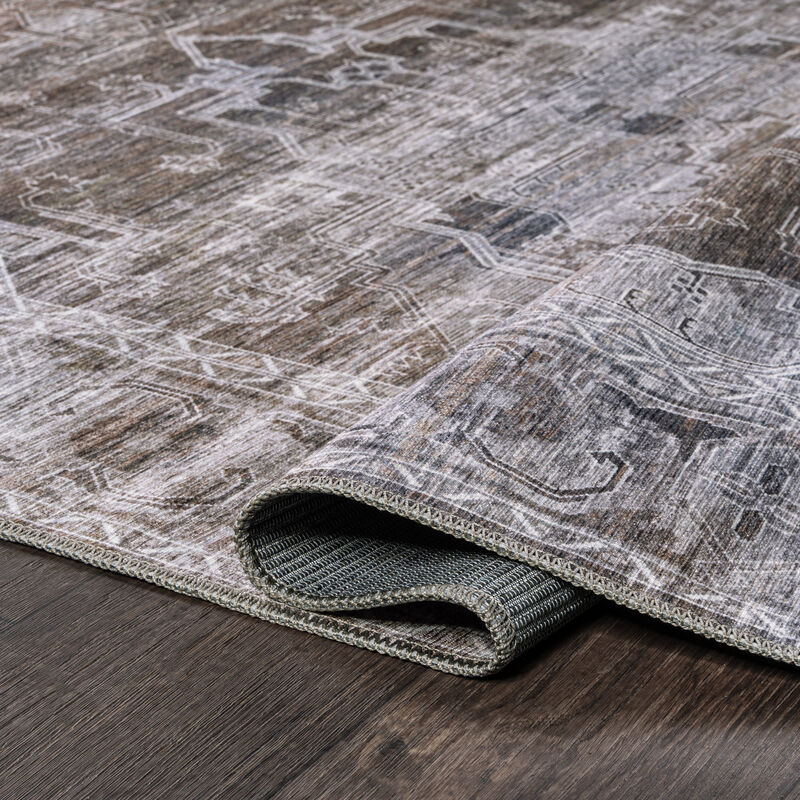 Alanya Ornate Medallion Machine-Washable Area Rug