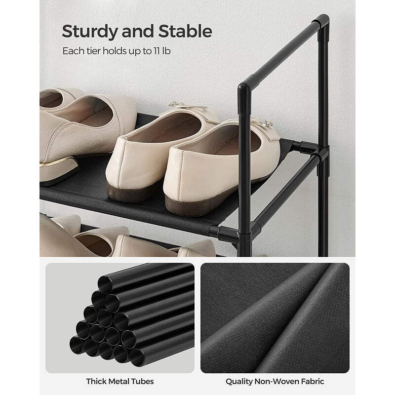 10-Tier Adjustable Shoe Rack for Efficient Storage and Organization