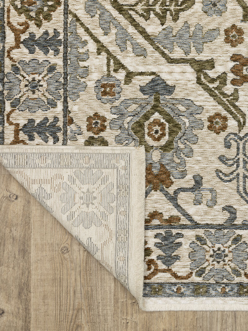 Hastings 02I Ivory/Green 8' x 11' Rug