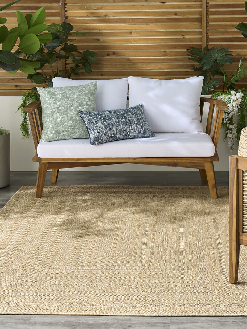 Tulum TLM04 Taupe/Ivory 8' x 10' Rug