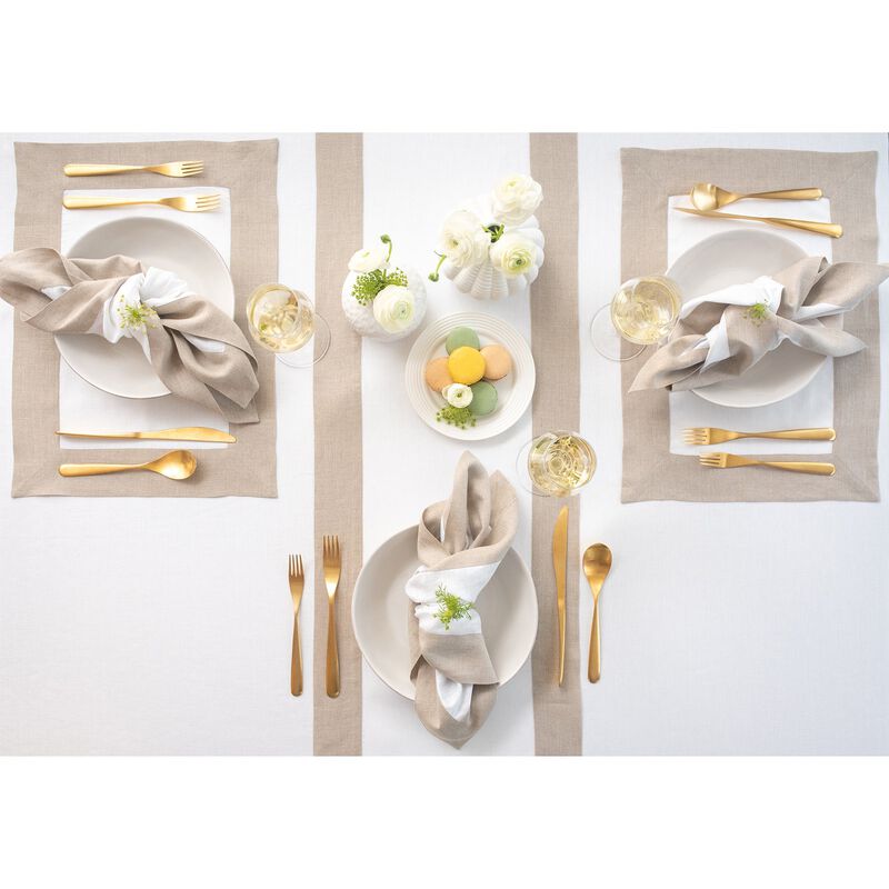 Solino Home 100% Pure Linen Table Runner - Contempo
