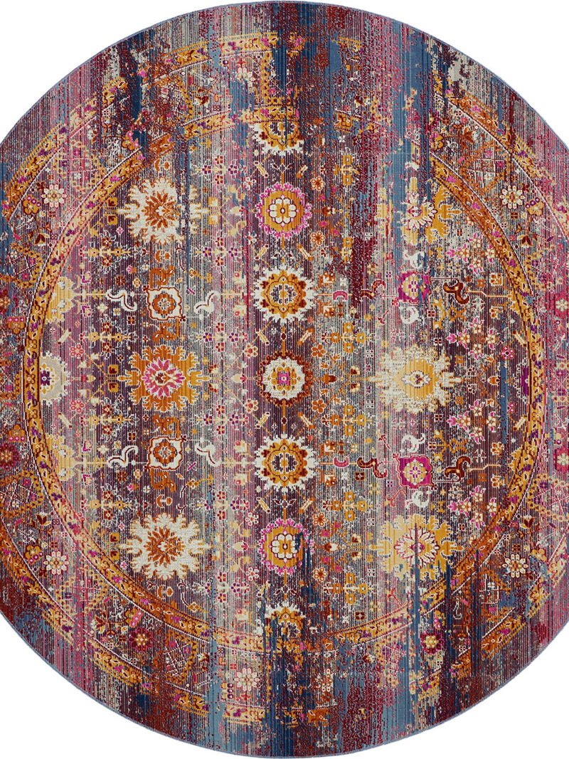 Vintage Kashan VKA03 Red/Multicolor 4'6" x 6'6" Rug