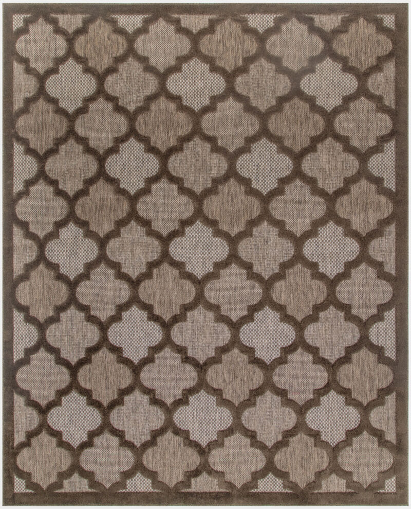 HomeRoots Trellis Indoor Outdoor Area Rug image number 0