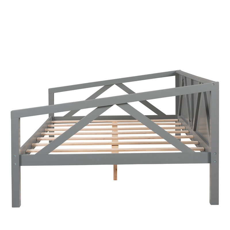 Merax Solid Wood Daybed Sofa Bed Frame with Wood Slat Support