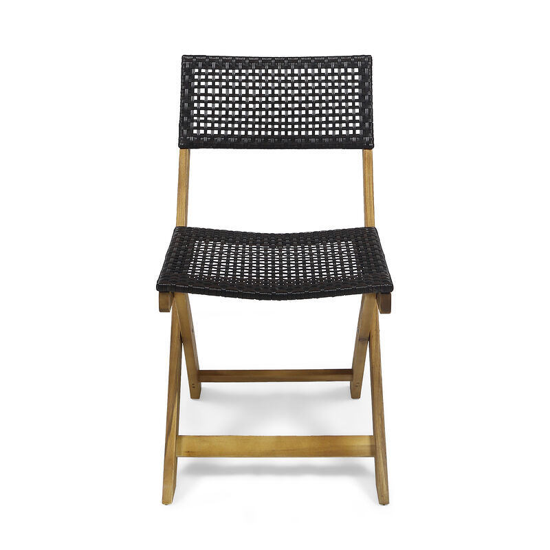 Wumfuk 3-Piece Acacia Wood Patio Bistro Set image number 5