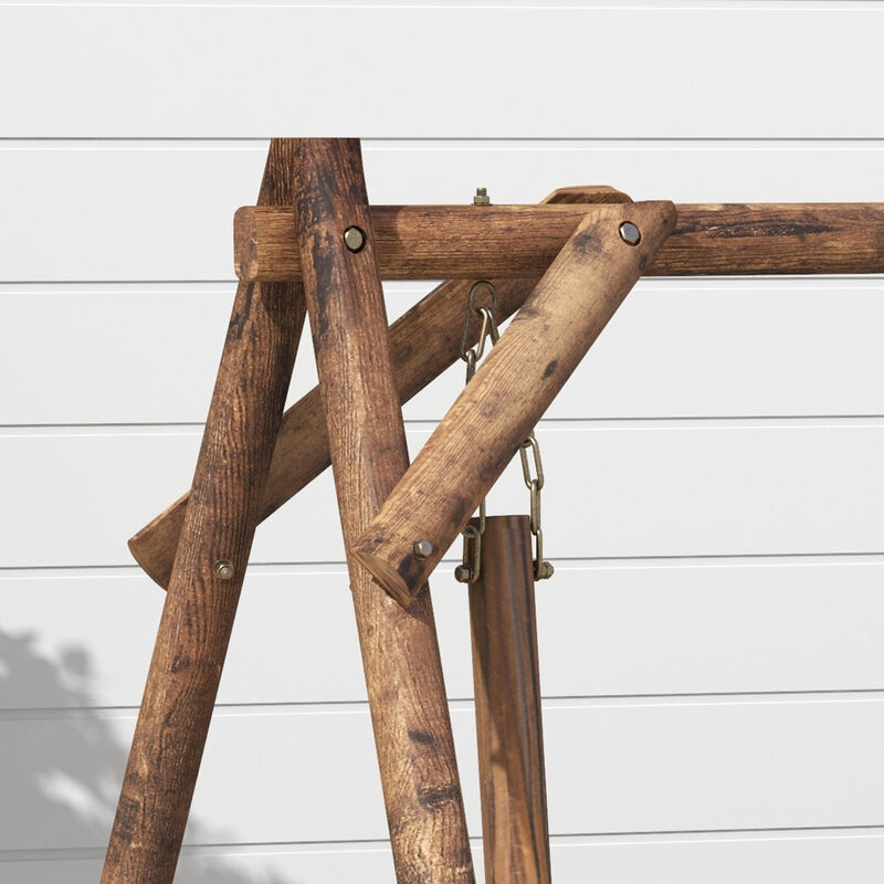 Outdoor Swing Chair with Cushion, Relaxing Hanging Seat for Patio or Yard