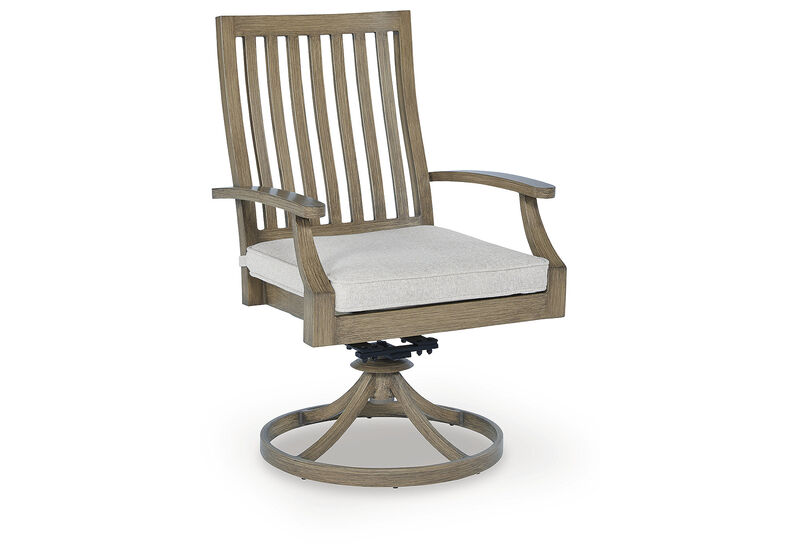 Rainier Ranch Swivel Chair with Cushion (Set of 2)