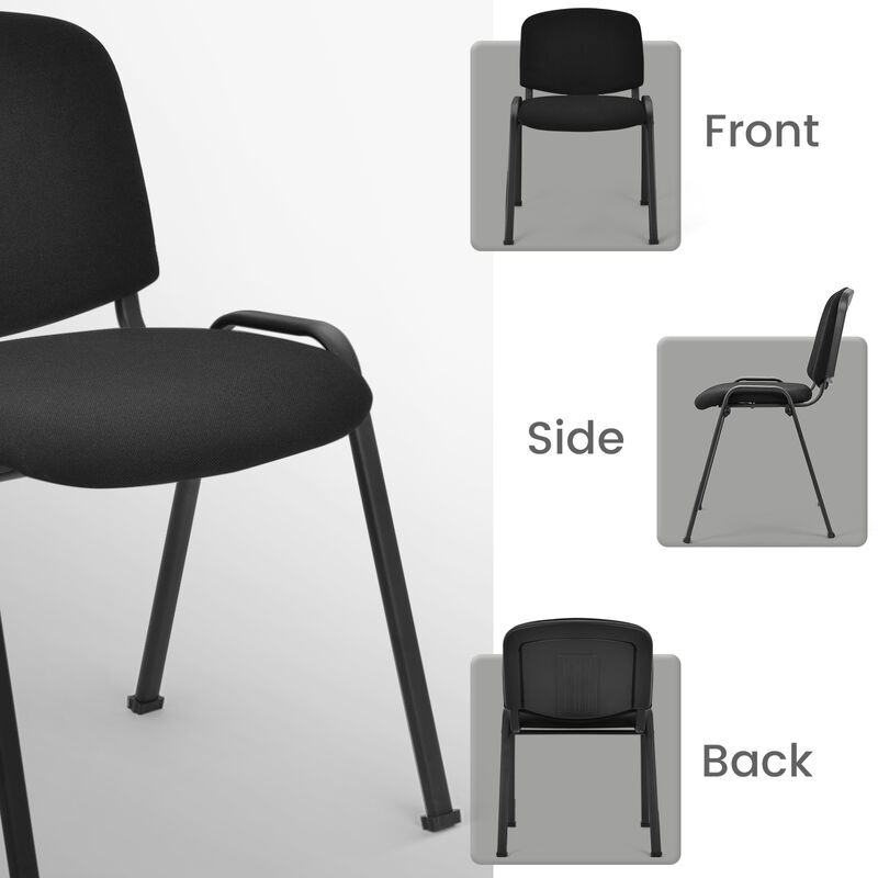 Office Chair with Metal Frame and Padded Cushions for Conference Room