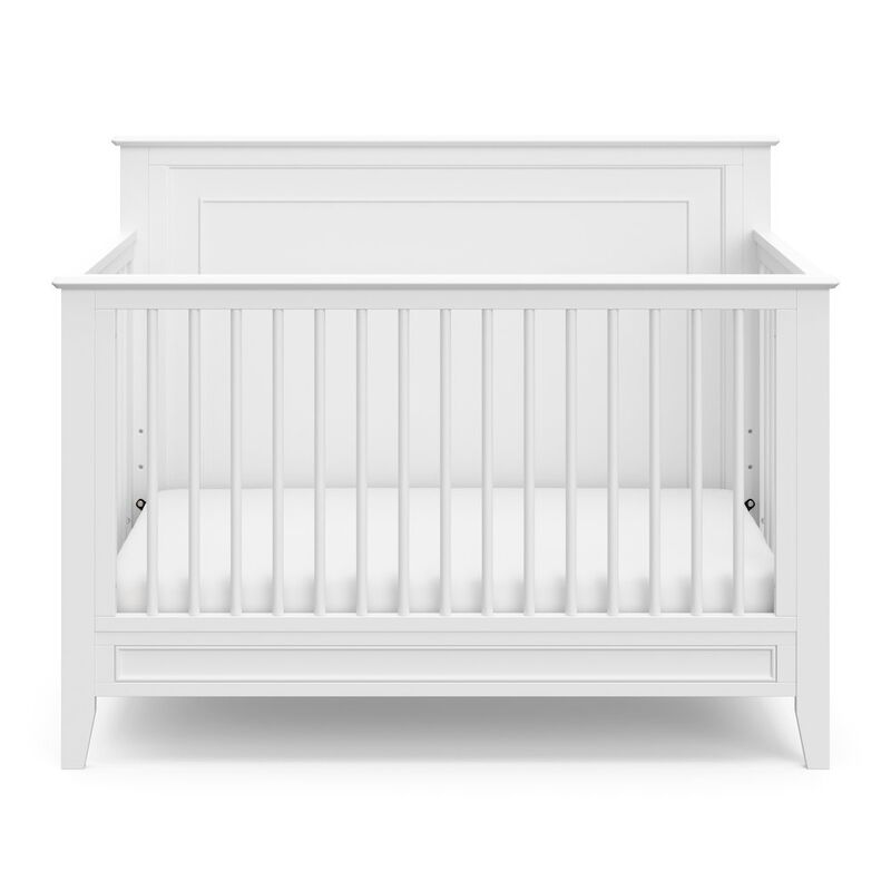 Solstice 5-in-1 Convertible Crib - White image number 3