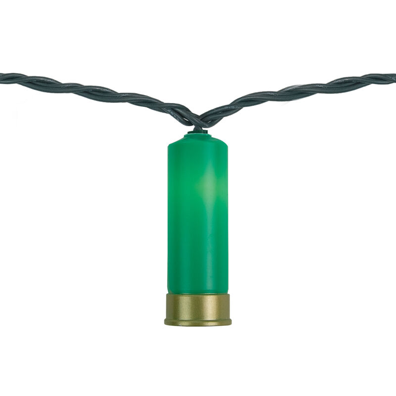 10ct Multi-Color Shotgun Shell Novelty Christmas Light Set  Clear Lights image number 5