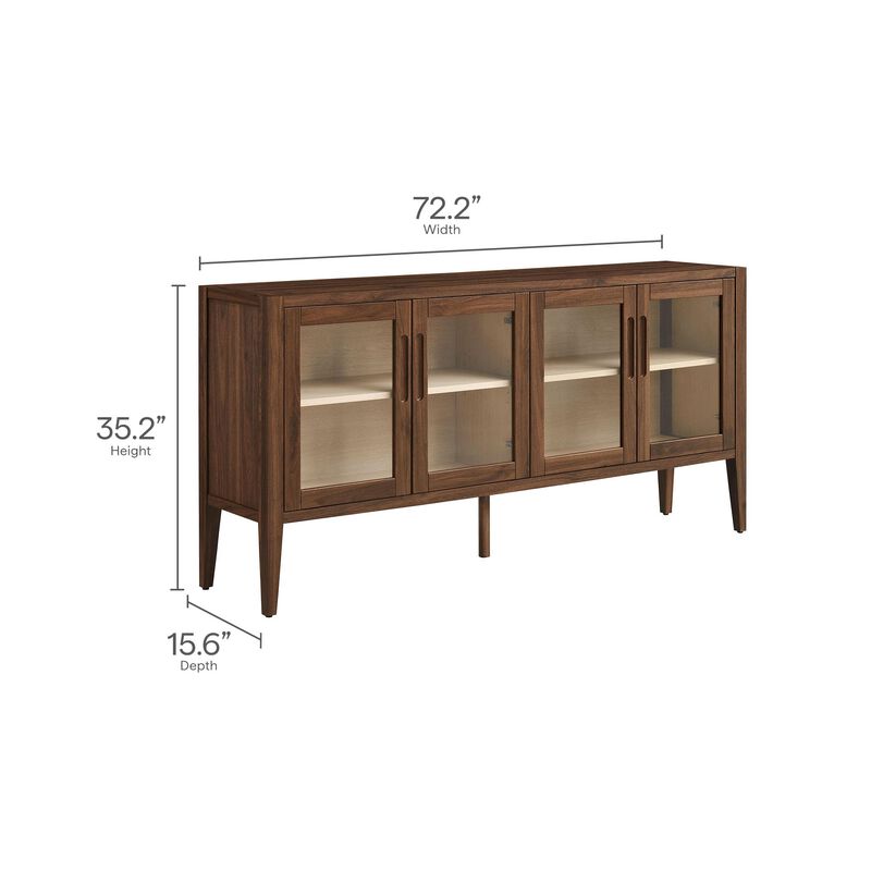 Nell 72" Sideboard Buffet Cabinet image number 2