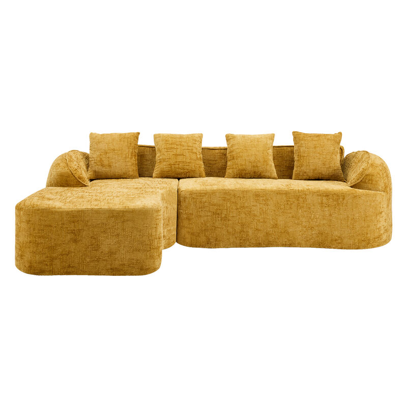 TATEUS L-shaped high-elastic sponge compressed sofa