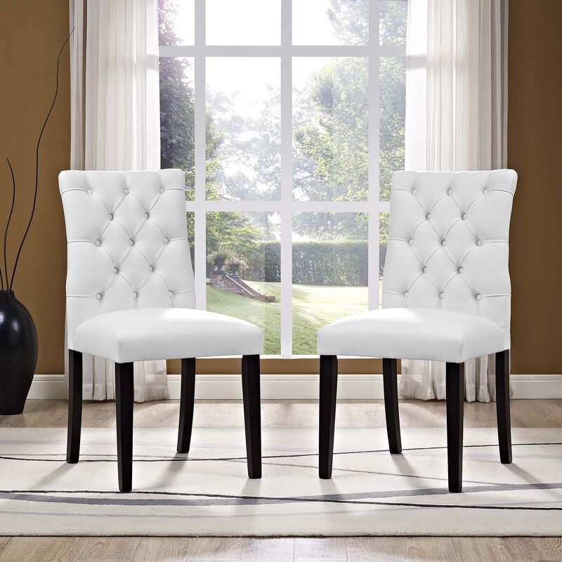 Duchess Dining Chair Vinyl Set of 2 image number 4