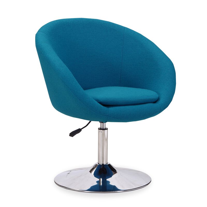 Hopper Blue Swivel Accent Chairs (Set of 2)