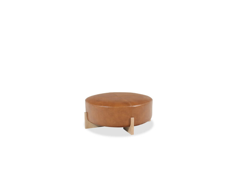 Camel Round Cocktail Ottoman